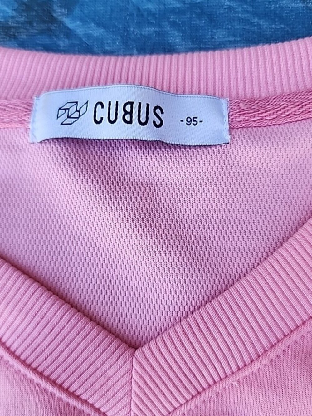 Cubus Korea 'Description' Pink Athleisure Short Sleeved Bottom Tie Top Sz M/L View 6